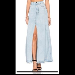 Brand New Alexander Wang Long Denim Skirt